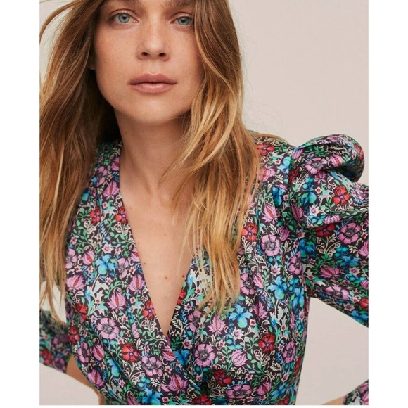 NWT~Mango "Candy" Floral Dress~XS~ Current year/Sold out - Picture 4 of 10